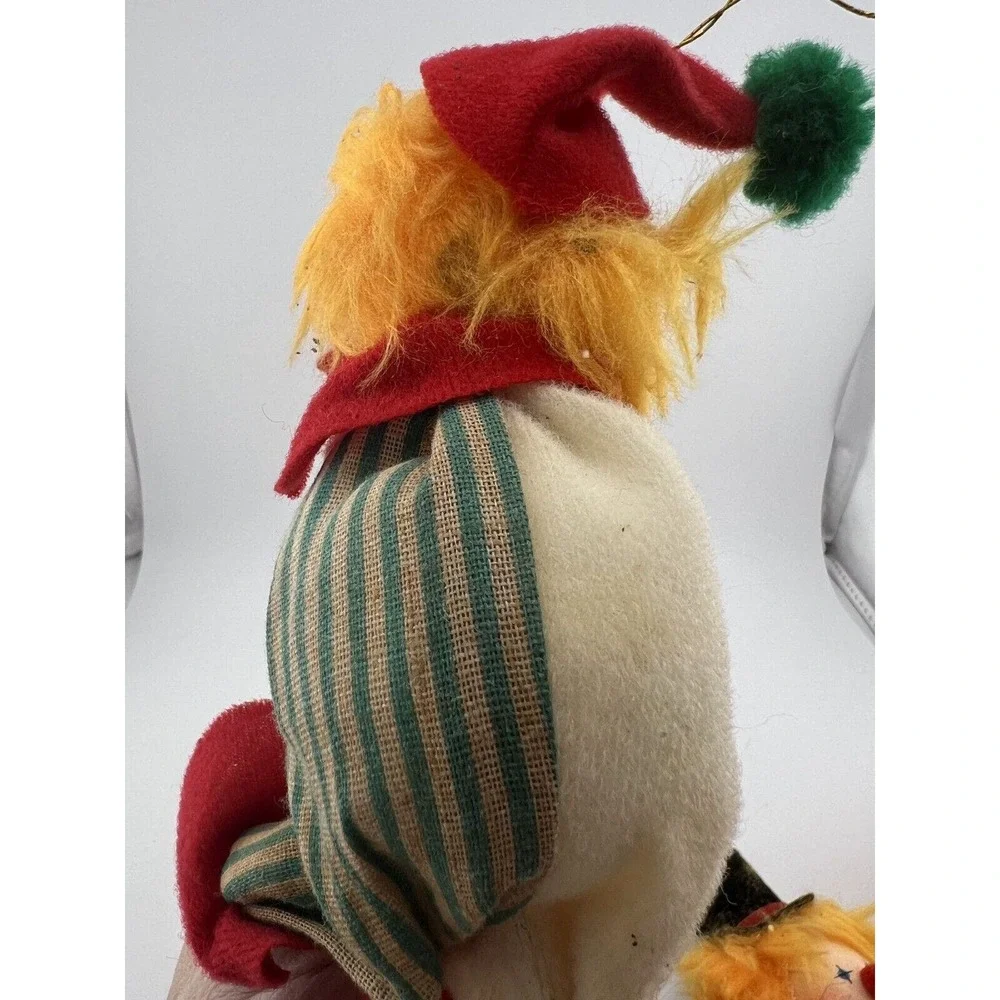 Vintage Home Decorative Happy Holidays Christmas‎ Clowns Ornaments - Set of 6